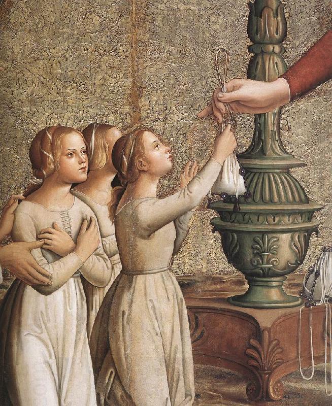 ANTONIAZZO ROMANO Annunciation (detail)  hgh oil painting picture